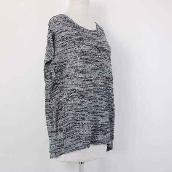 Pure Jill Top $79 Sz S Black White Hi Lo Linen Cotton Top - Picture 8 of 16